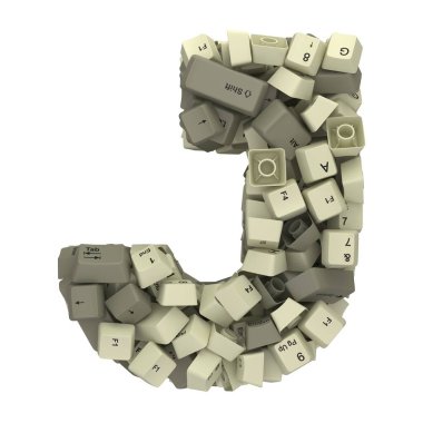 Beyaz PC klavye tuşu yazıtipi. 