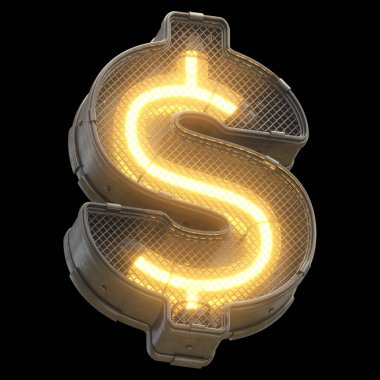 Fütürist turuncu ışık yazı tipi. 3d oluşturma