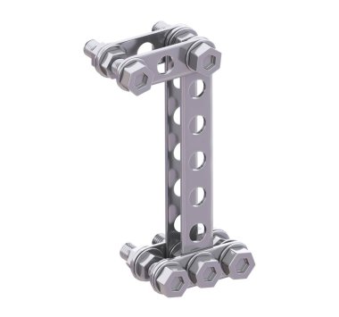 Metalik yapıcı yazı tipi. 3d oluşturma