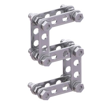 Metalik yapıcı yazı tipi. 3d oluşturma