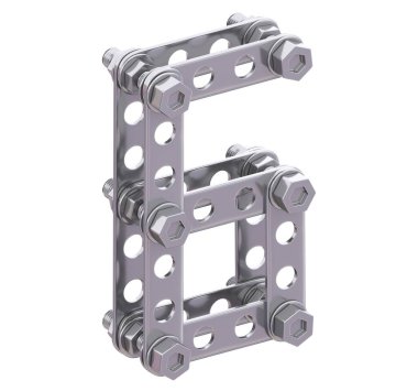 Metalik yapıcı yazı tipi. 3d oluşturma