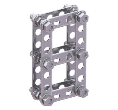 Metalik yapıcı yazı tipi. 3d oluşturma