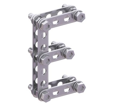 Metalik yapıcı yazı tipi. 3d oluşturma