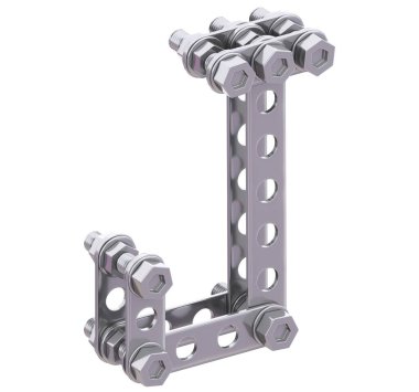 Metalik yapıcı yazı tipi. 3d oluşturma