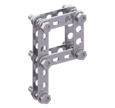 Metalik yapıcı yazı tipi. 3d oluşturma