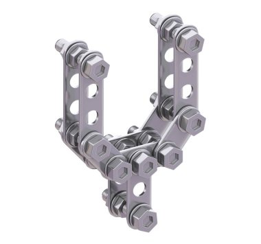 Metalik yapıcı yazı tipi. 3d oluşturma