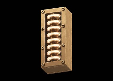 Steampunk hafif yazı tipi. 3d oluşturma.