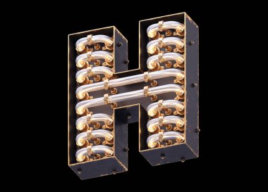 Klasik ışık yazı tipi.