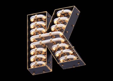 Klasik ışık yazı tipi.