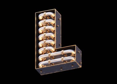 Klasik ışık yazı tipi.