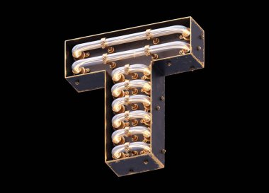 Klasik ışık yazı tipi.