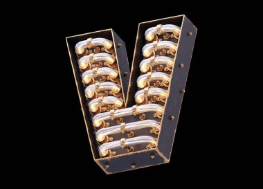 Klasik ışık yazı tipi.