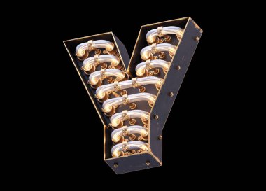 Klasik ışık yazı tipi.