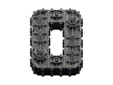 Korunmuş metal depolama yazıtipi. 