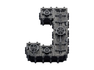 Korunmuş metal depolama yazıtipi. 