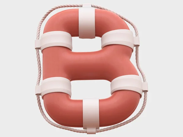 Lifebuoy Fuente Renderizado — Foto de Stock