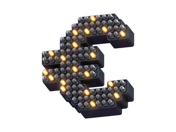 Pixel Shape Led Light Fuente —  Fotos de Stock