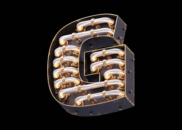 Klasik ışık yazı tipi.