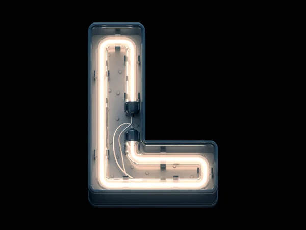 Neon ışığı yazı tipi.