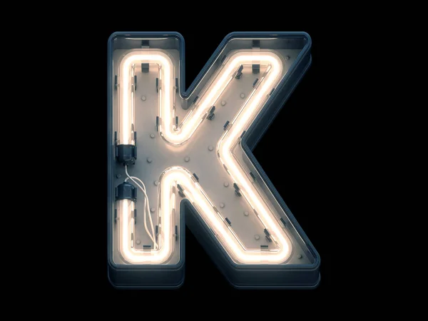 Neon ışığı yazı tipi.