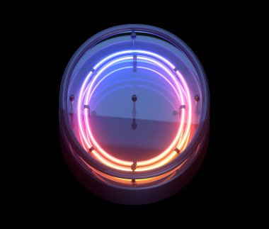 Neon Game yazı tipi. Numara 0.