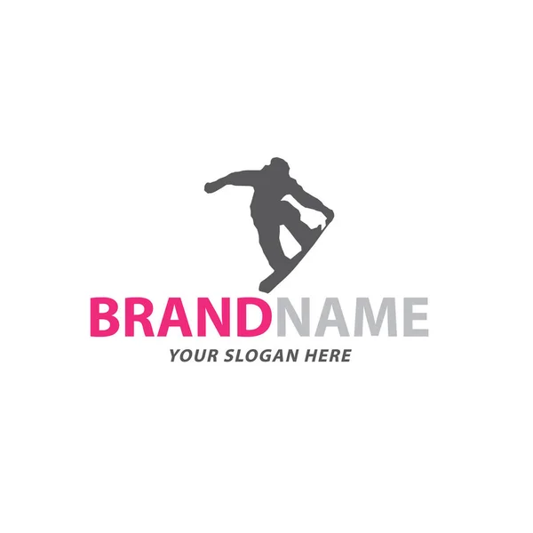 Kreatywne Pokładowe Poza Logo Design Wektor Garnitur Dla Biznesu Sportowego — Wektor stockowy