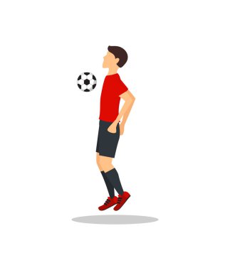 Çizgi film futbol oyuncusu. Vektör