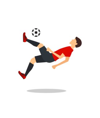 Çizgi film futbol oyuncusu. Vektör