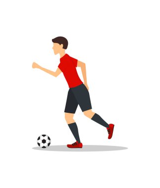 Çizgi film futbol oyuncusu. Vektör