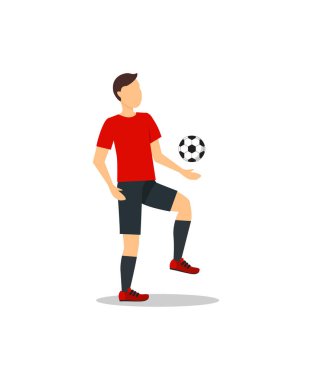 Çizgi film futbol oyuncusu. Vektör