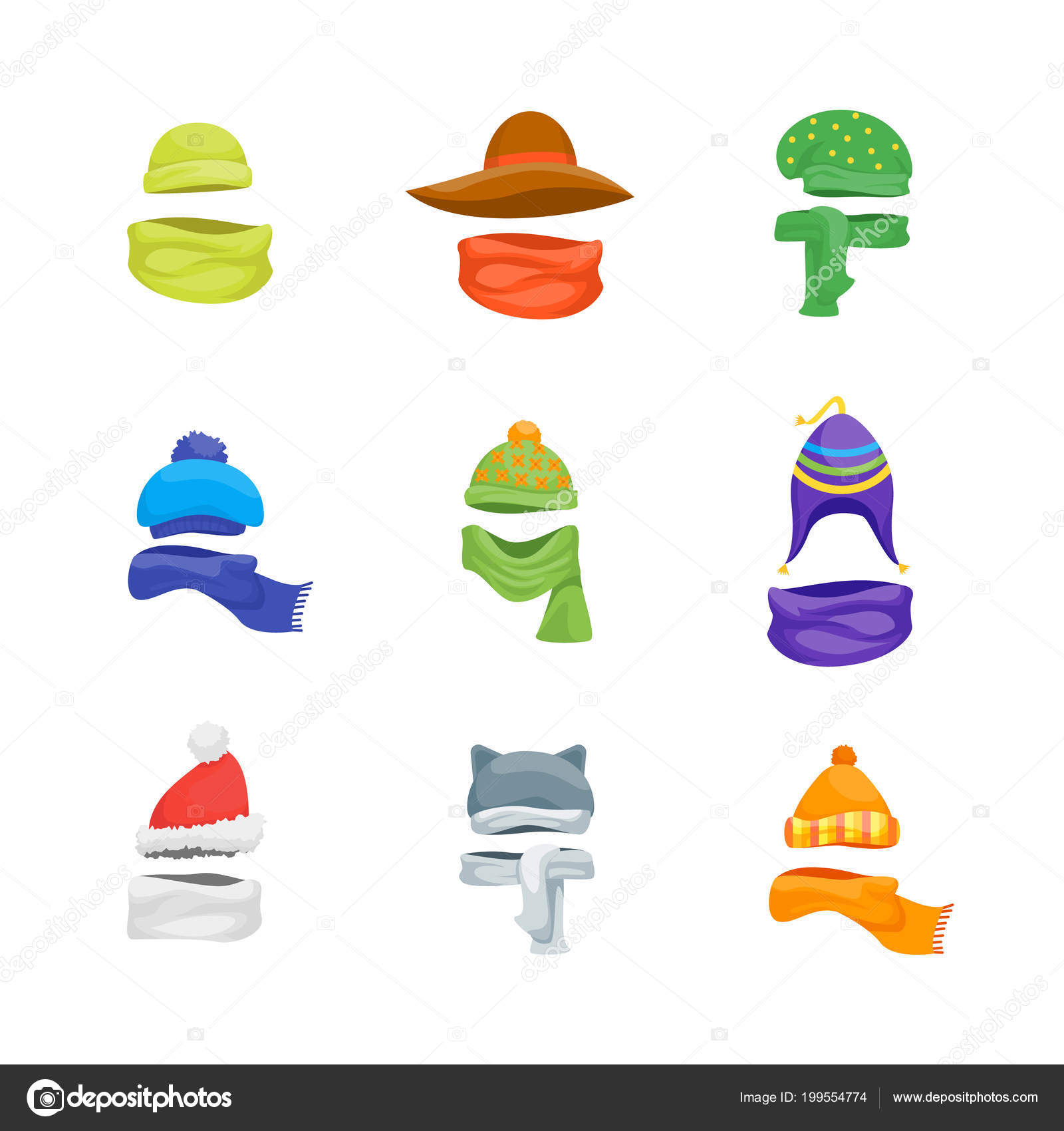 winter hats and scarves