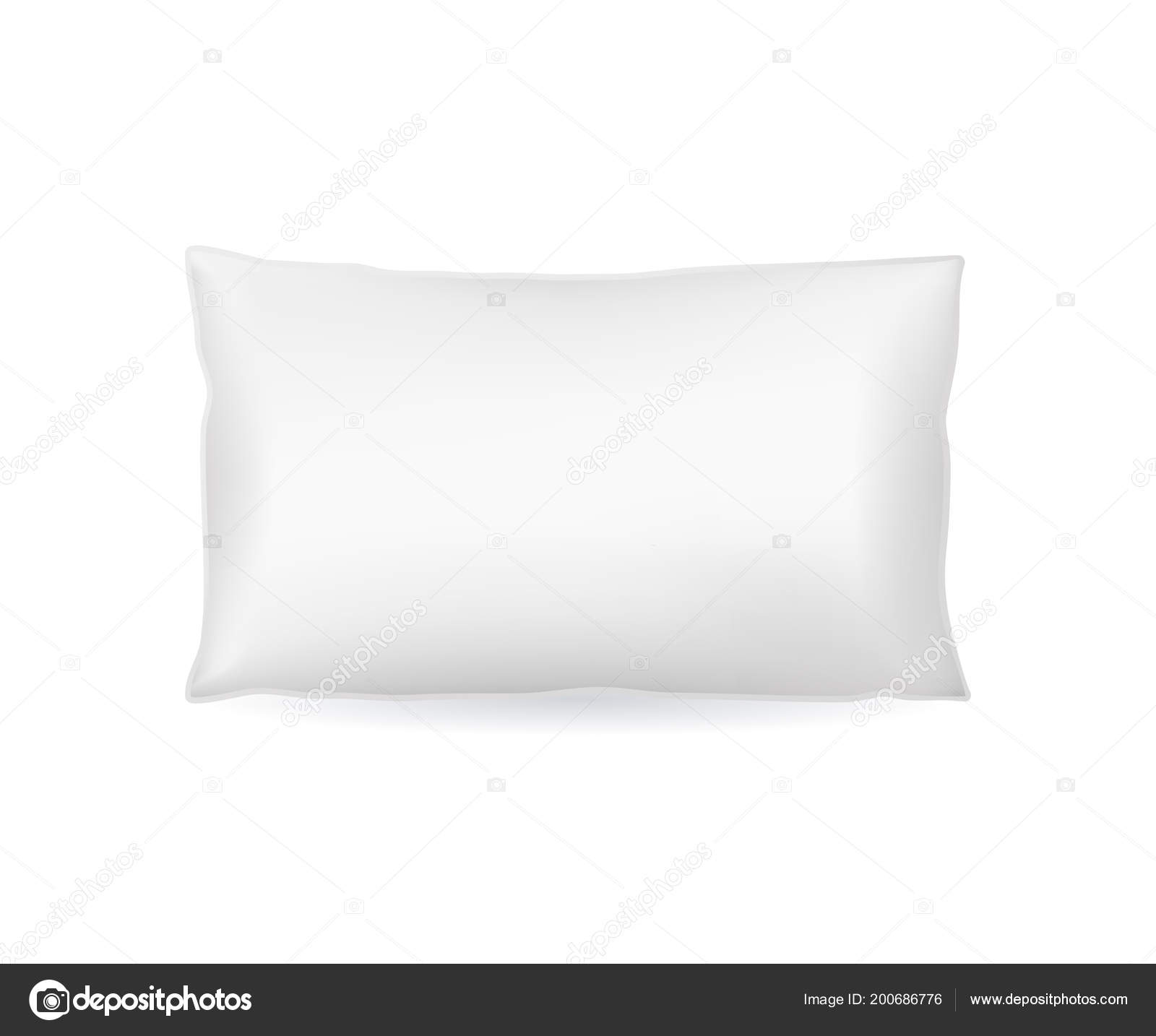 Blank white pillow cheap