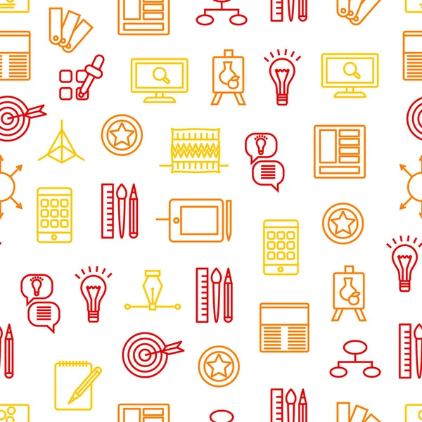 Tasarım işaretleri Dikişsiz desen arka plan düşünüyorum. Vektör