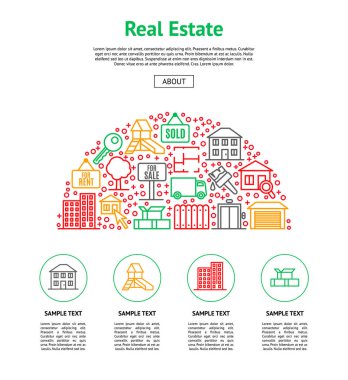 Emlak kartı vektör