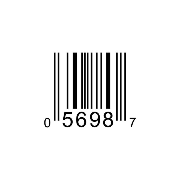 Штрих-код или изолированный код на заднем плане. Вектор
