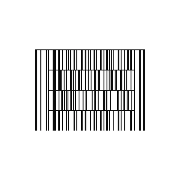 Barcode oder Code isoliert auf einem Hintergrund. Vektor — Stockvektor