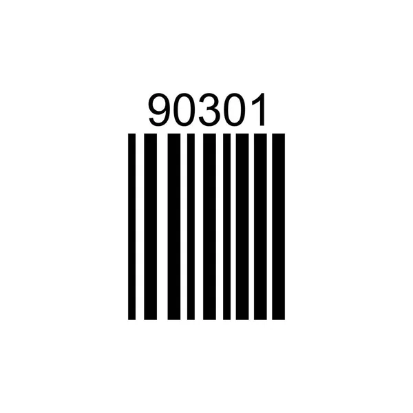 Code à barres ou code isolé sur un fond. Vecteur — Image vectorielle