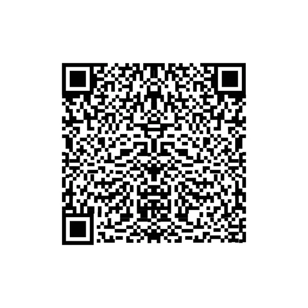 Code à barres ou code QR isolé sur un fond. Vecteur — Image vectorielle