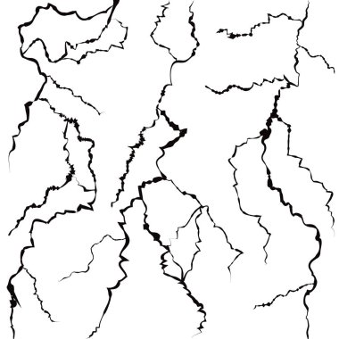 Gerçekçi 3d duvar çatlakları Dikişsiz desen arka plan ayrıntılı. Vektör