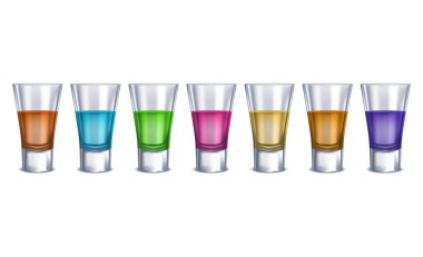 Gerçekçi detaylı 3d çekim gözlük seti sipariş. Vektör