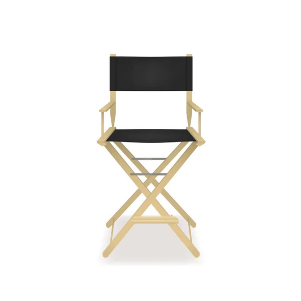 Realistisk 3d detaljerad direktör Bio stol. Vektor — Stock vektor