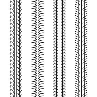 Gerçekçi Detaylı 3d Siyah Lastik Künye Desen Arka Plan. Vektör