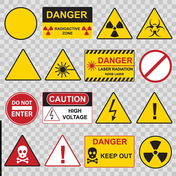 Χρώμα προειδοποιητικού εικονιδίου ενδείξεων κινδύνου. Διάνυσμα — Διανυσματικό Αρχείο
