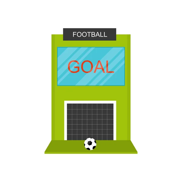 Máquina de juego de fútbol de dibujos animados en un blanco. Vector — Archivo Imágenes Vectoriales