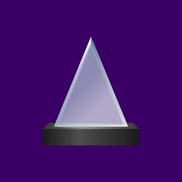 Refleic Detailed 3d Glass Cup Trophy. Вектор — стоковый вектор