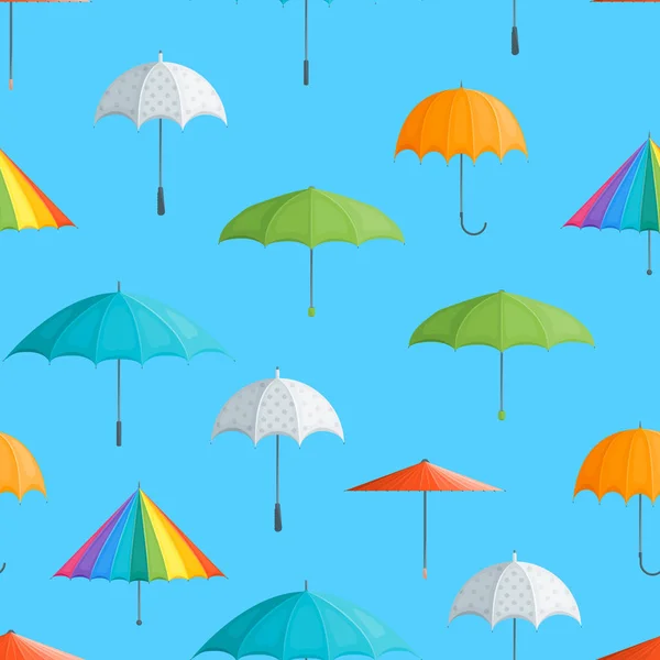 Realistica dettagliata 3d colore ombrello senza soluzione di continuità modello di sfondo. Vettore — Vettoriale Stock