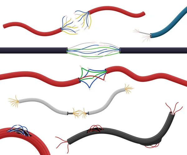 Ensemble 3d détaillé réaliste. Vecteur — Image vectorielle