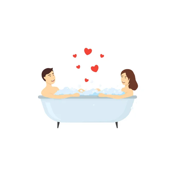 Cartoon Characters People Couple in Love. Vector — Stock Vector