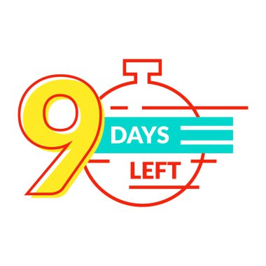 Sol Rozet İnce Çizgisi. Vektör