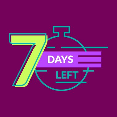 Sol Rozet İnce Çizgisi. Vektör